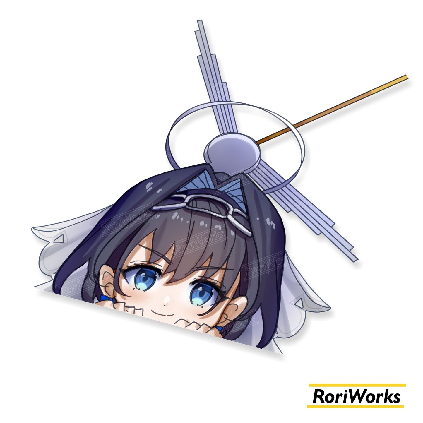 Kronii - Peeking Sticker