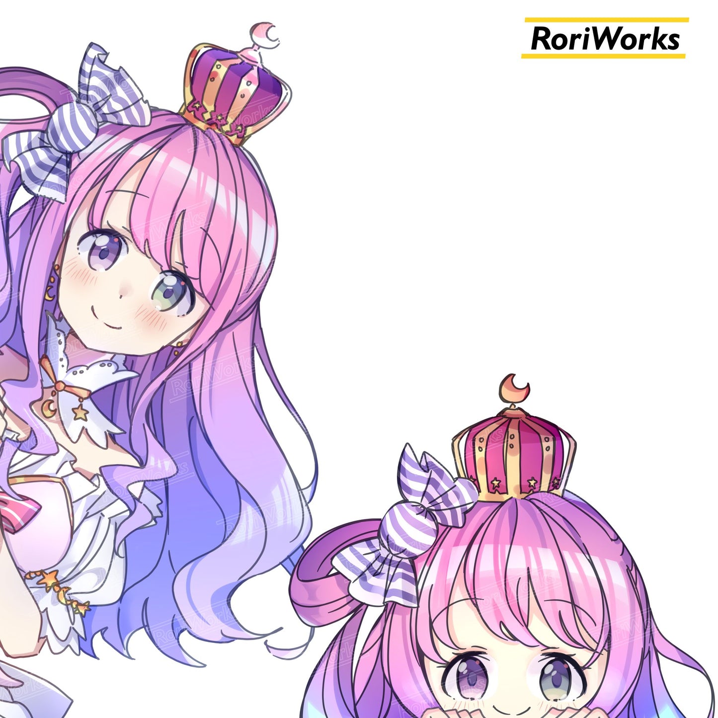 Luna - Peeking Sticker