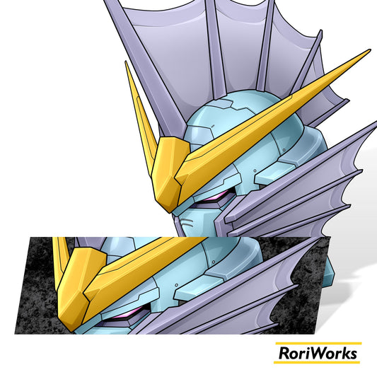 Mermaid Gundam Head - Sticker