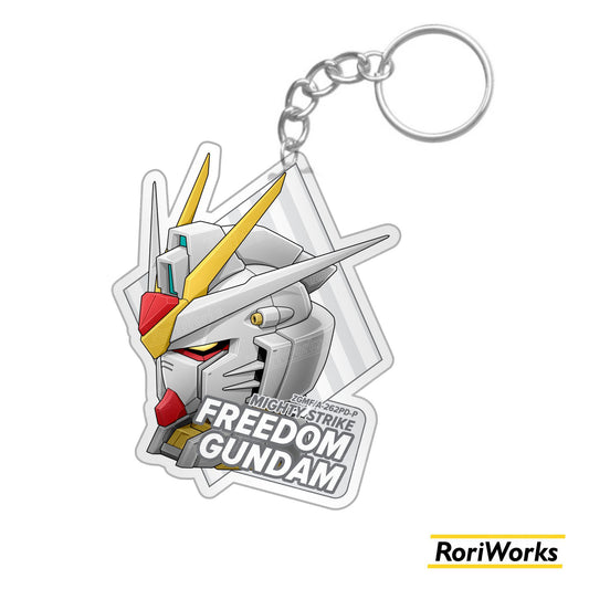 Mighty Strike Freedom Gundam Head - Keychain