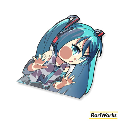 Miku (Chibi) - Reverse Sticker