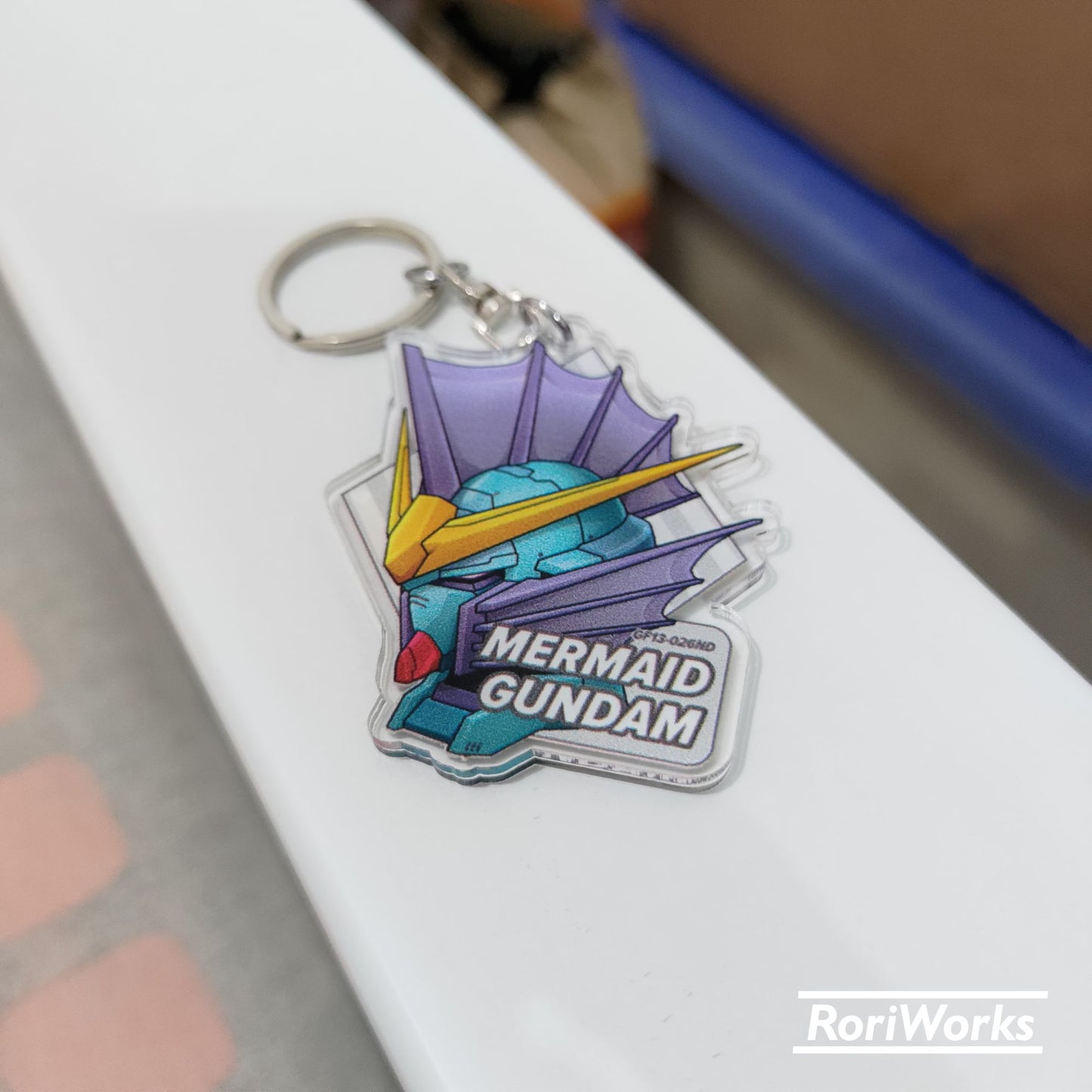 Mermaid Gundam Head - Keychain