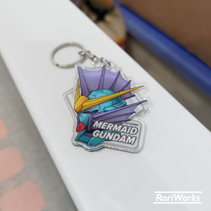 Mermaid Gundam Head - Keychain
