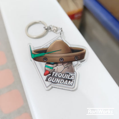 Tequila Gundam Head - Keychain