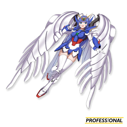 Wing Gundam Zero Girl - Sticker