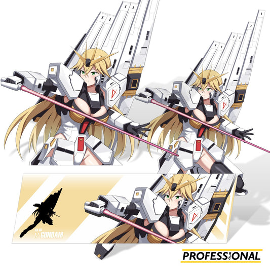 Nu Gundam Girl - Sticker