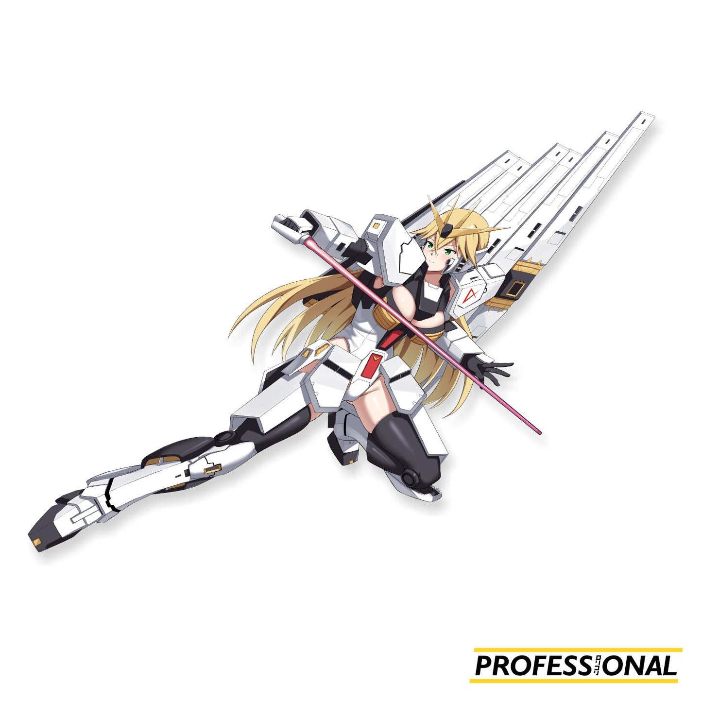 Nu Gundam Girl - Sticker
