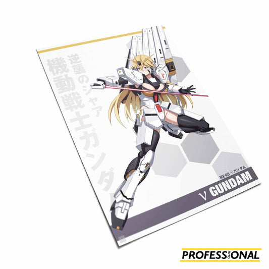 Nu Gundam Girl - Art Print