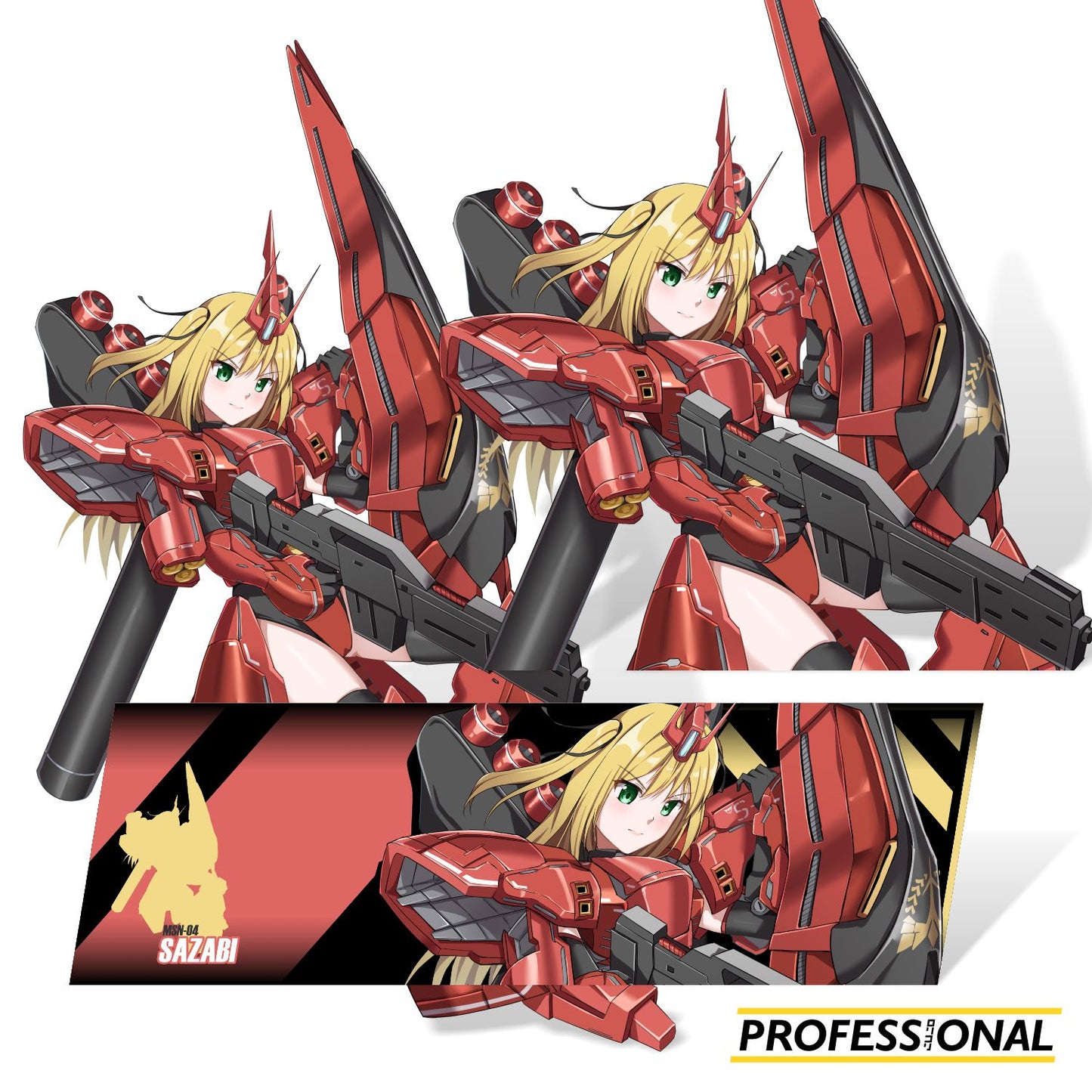 Sazabi Girl - Sticker