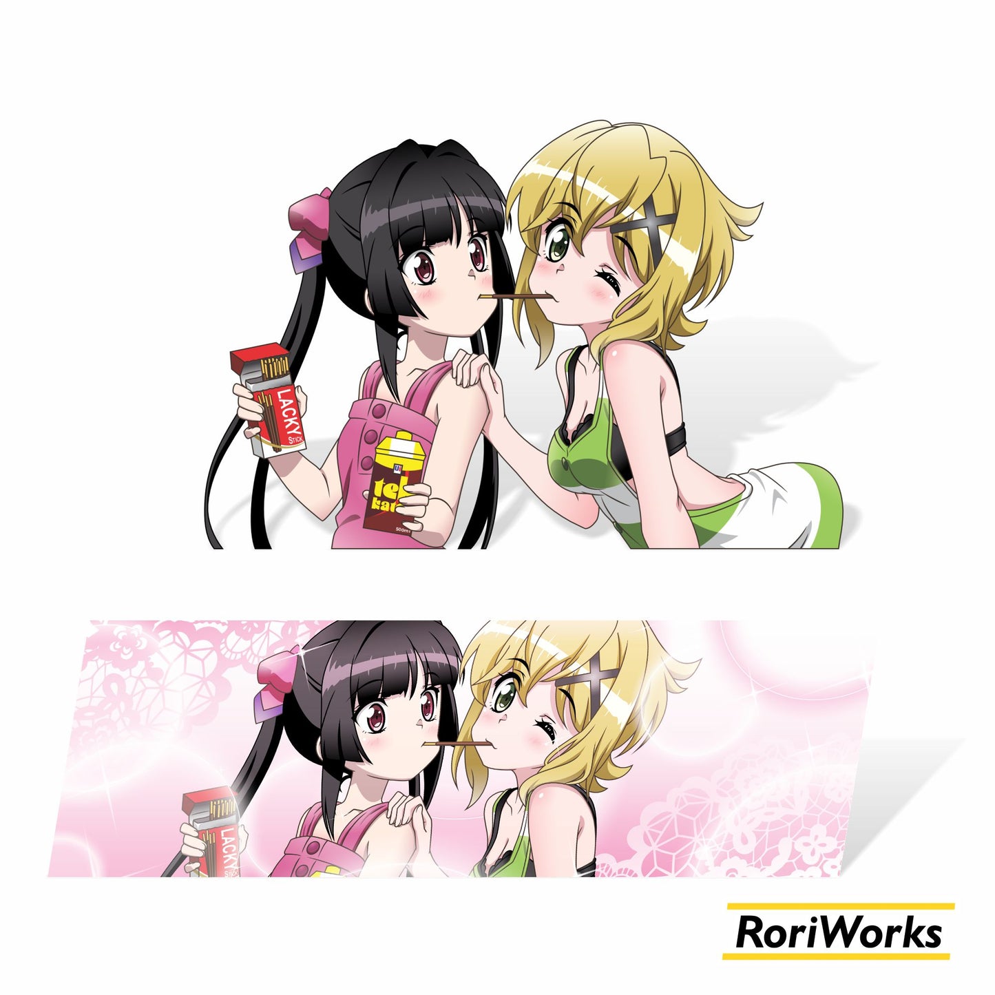 Shirabe x Kirika - Sticker