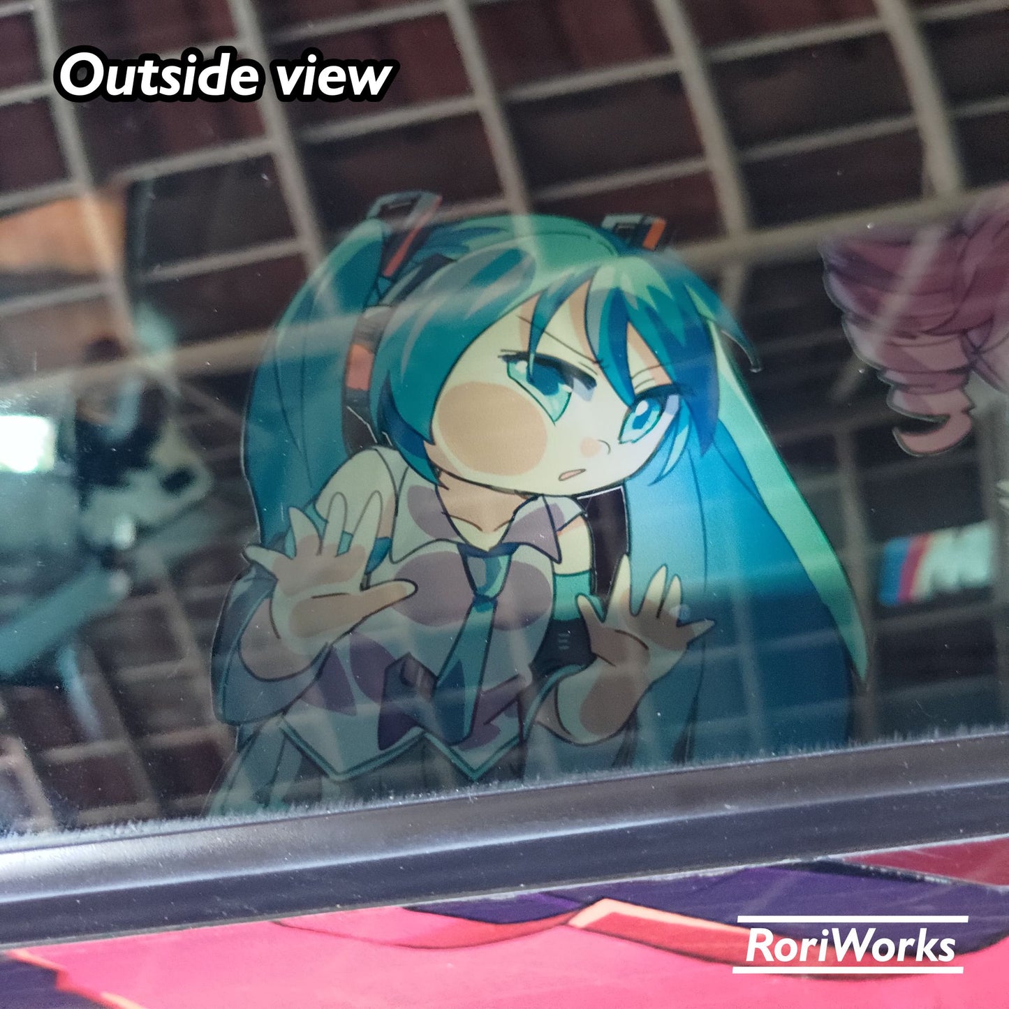 Miku (Chibi) - Reverse Sticker