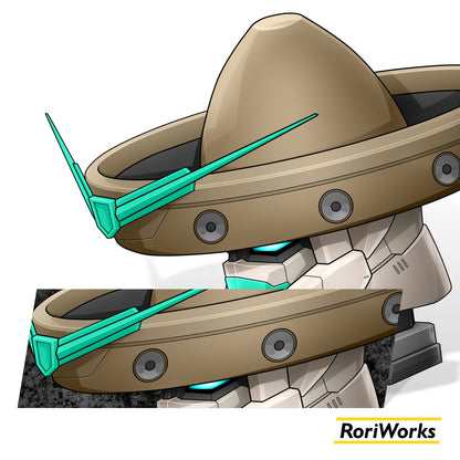 Tequila Gundam Head - Sticker