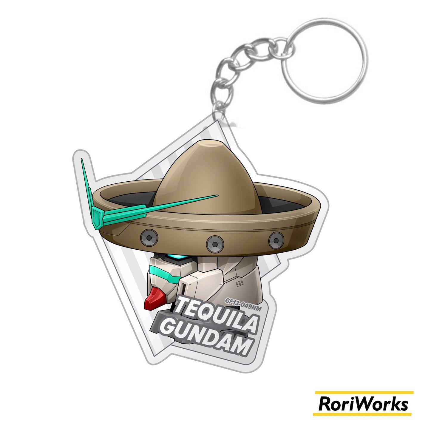 Tequila Gundam Head - Keychain