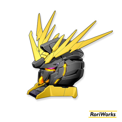 Unicorn Gundam Banshee Head - Sticker