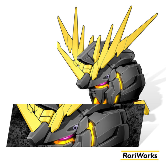 Unicorn Gundam Banshee Head - Sticker