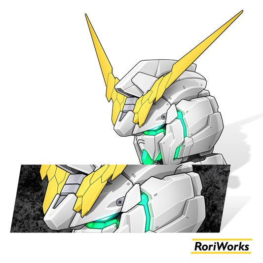 Unicorn Gundam Head (Awaken) - Sticker