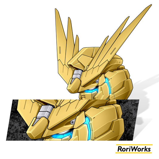 Unicorn Gundam Phenex Head - Sticker