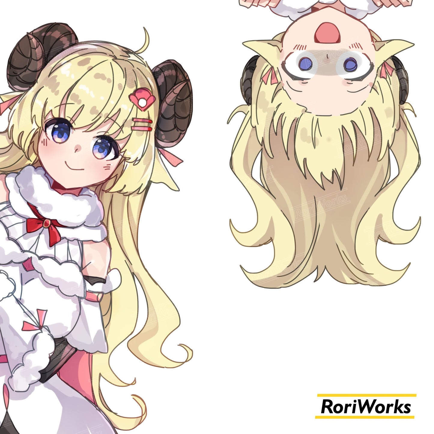 Watame - Peeking Sticker