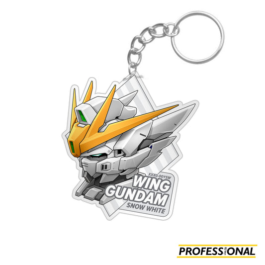 Wing Gundam Snow White Head - Keychain