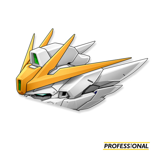 Wing Gundam Snow White Head - Peeking Sticker