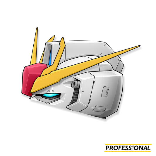 Zeta Gundam Head - Peeking Sticker