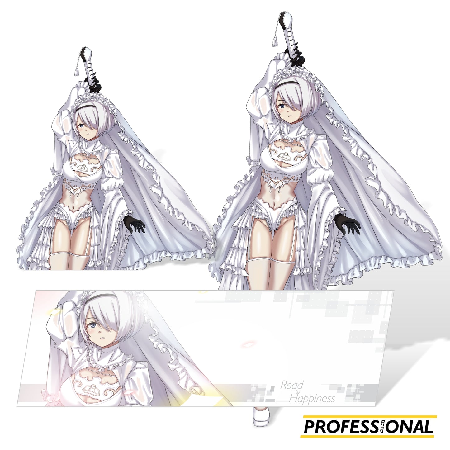 2B (White Wedding Ver.) - Sticker Bundle