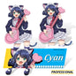 Cyan - Sticker