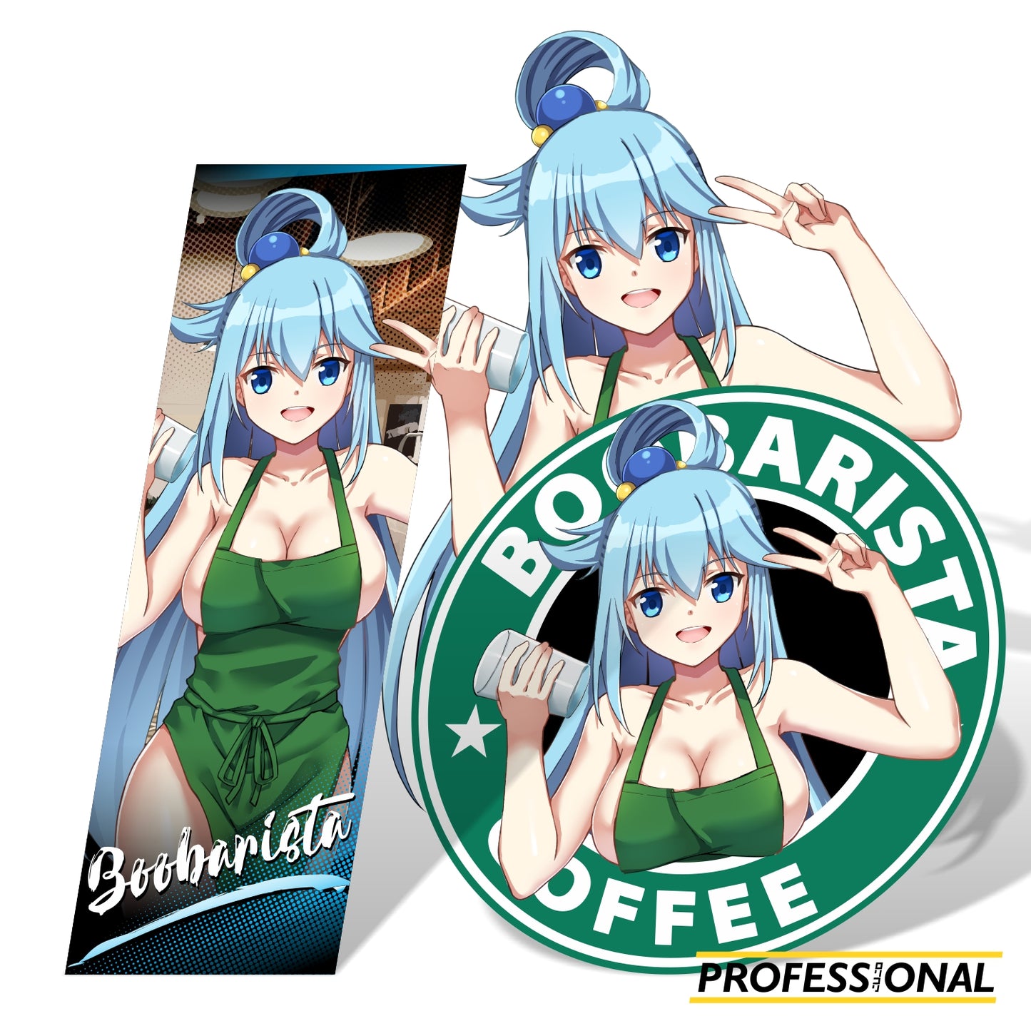 Aqua (Boobarista Ver.) - Sticker Bundle