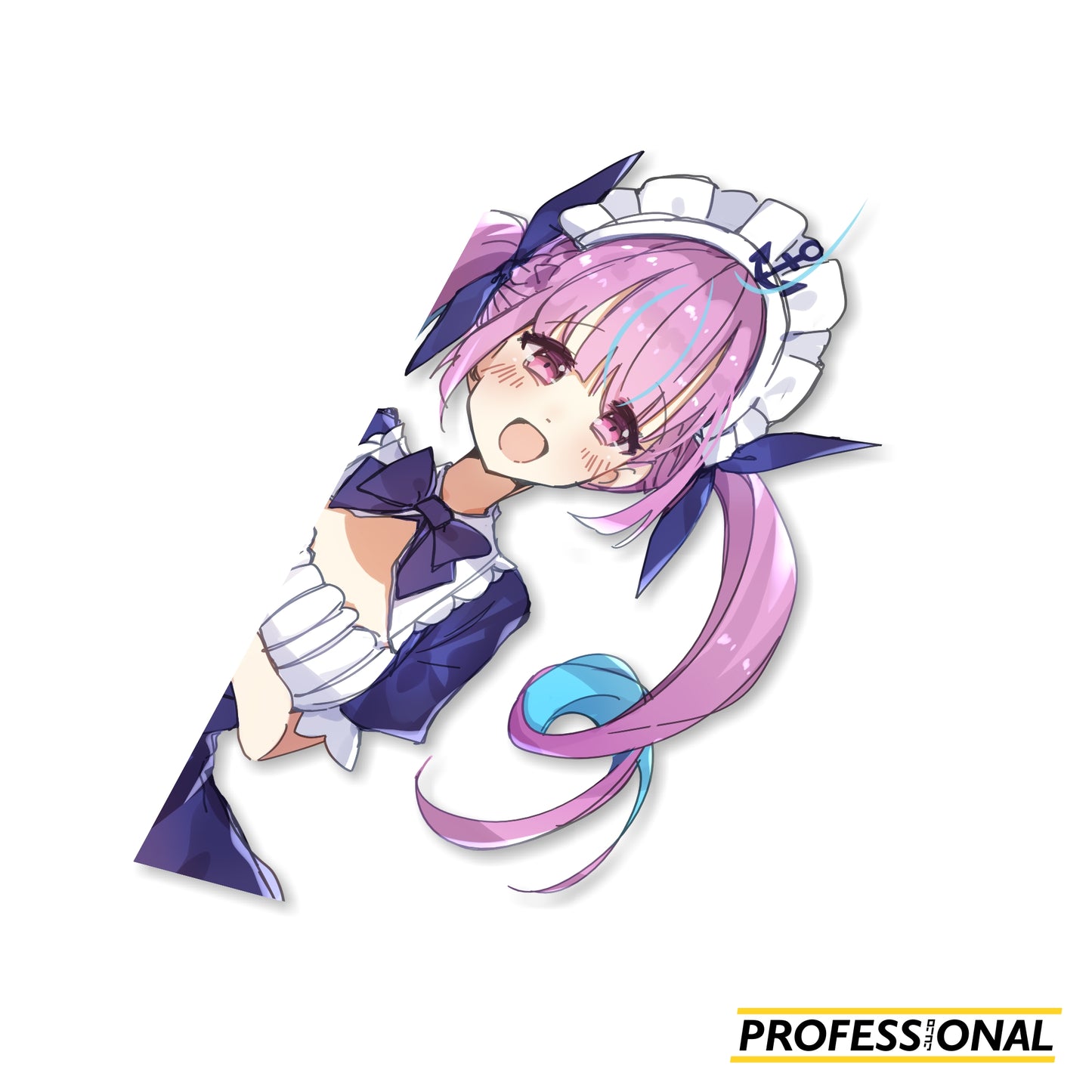Aqua - Peeking Sticker