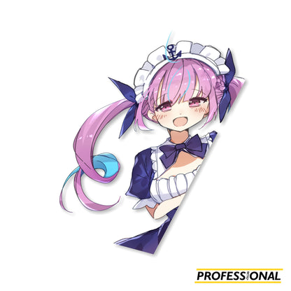 Aqua - Peeking Sticker