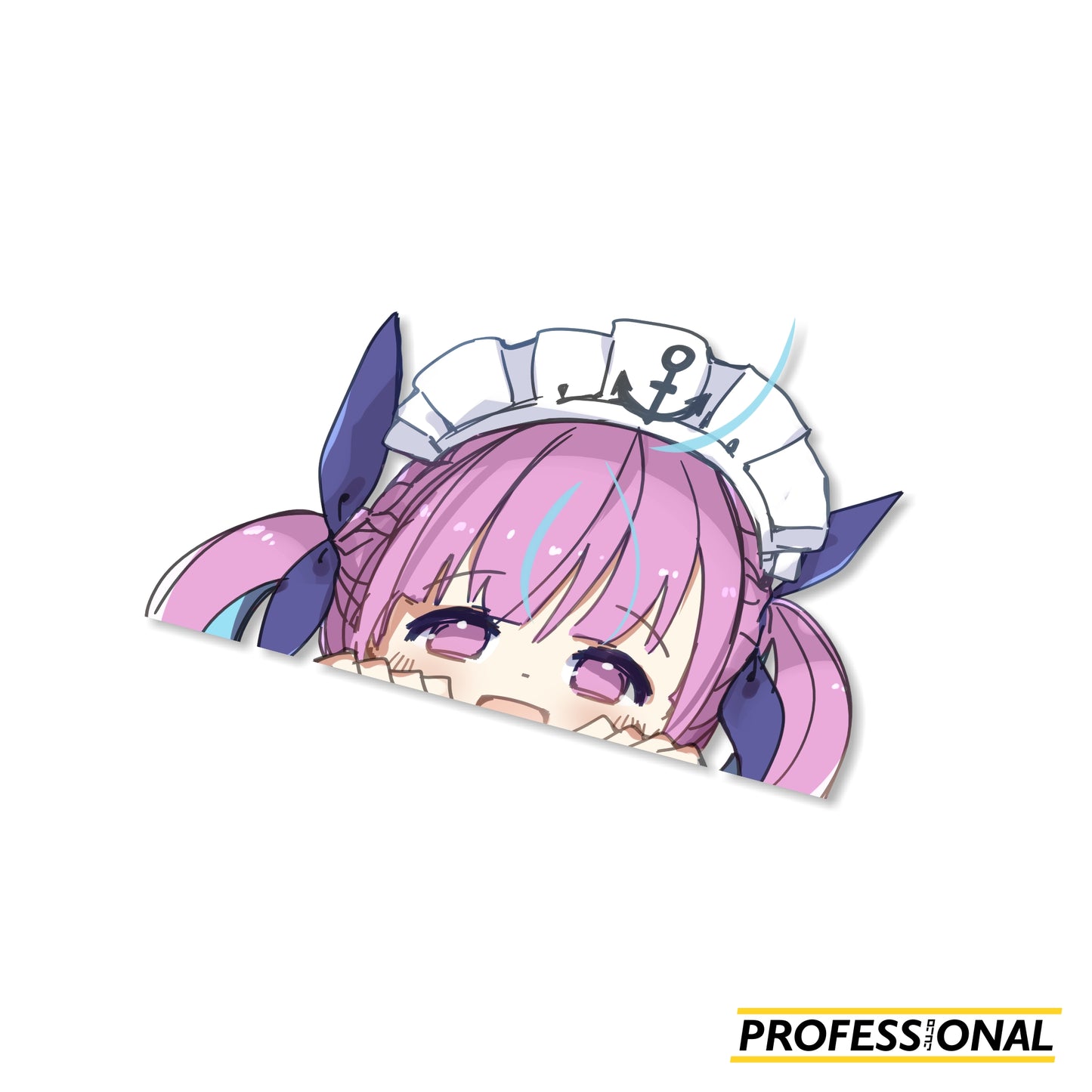 Aqua - Peeking Sticker