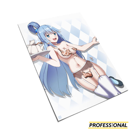 Aqua (Klutzy Maid Ver.) - Art Print