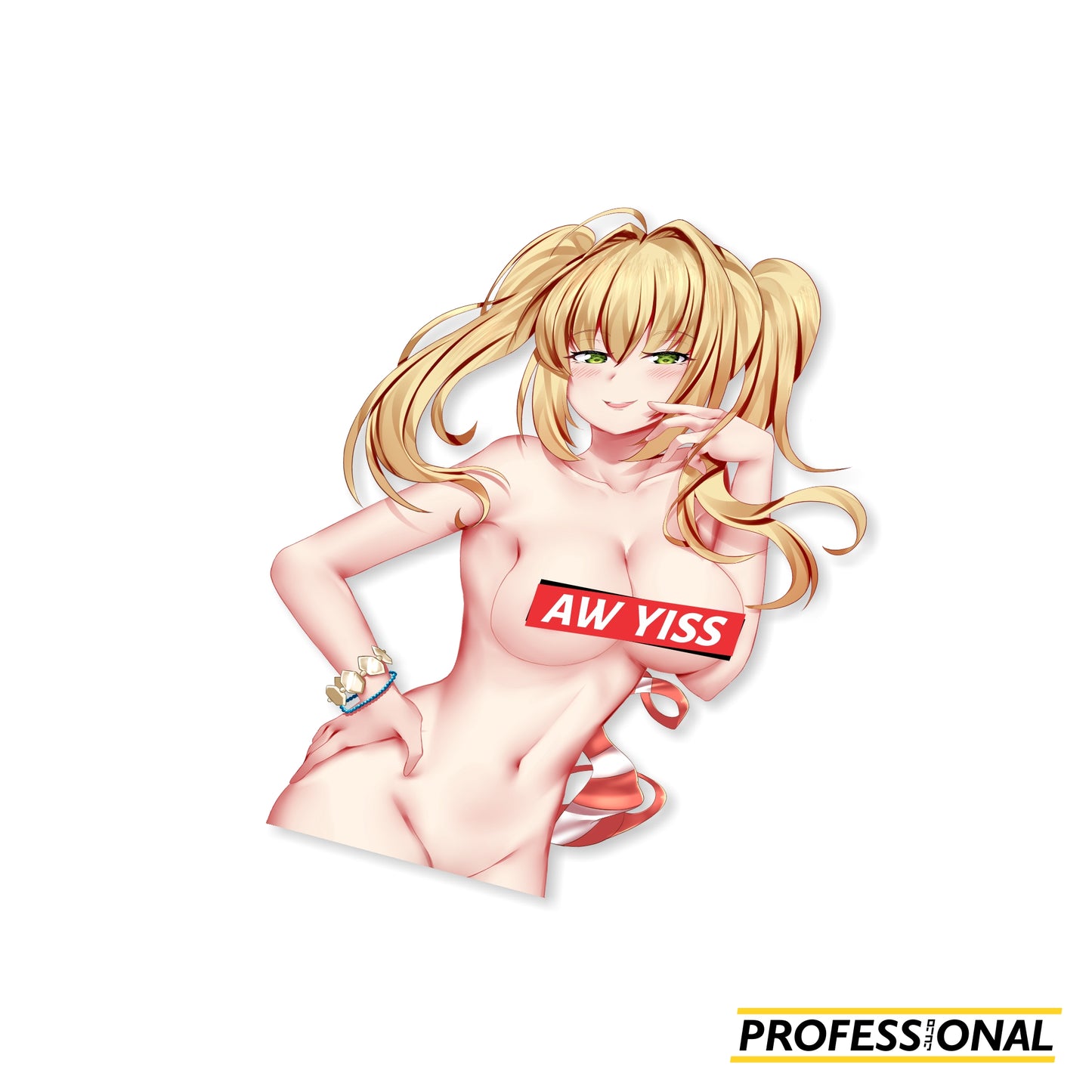 Saber Nero (Lewd Summer Ver.) - Sticker