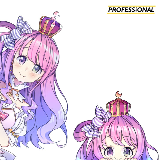 Luna - Peeking Sticker