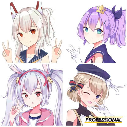 Azur Lane (Starter Ships) - Die cut Sticker