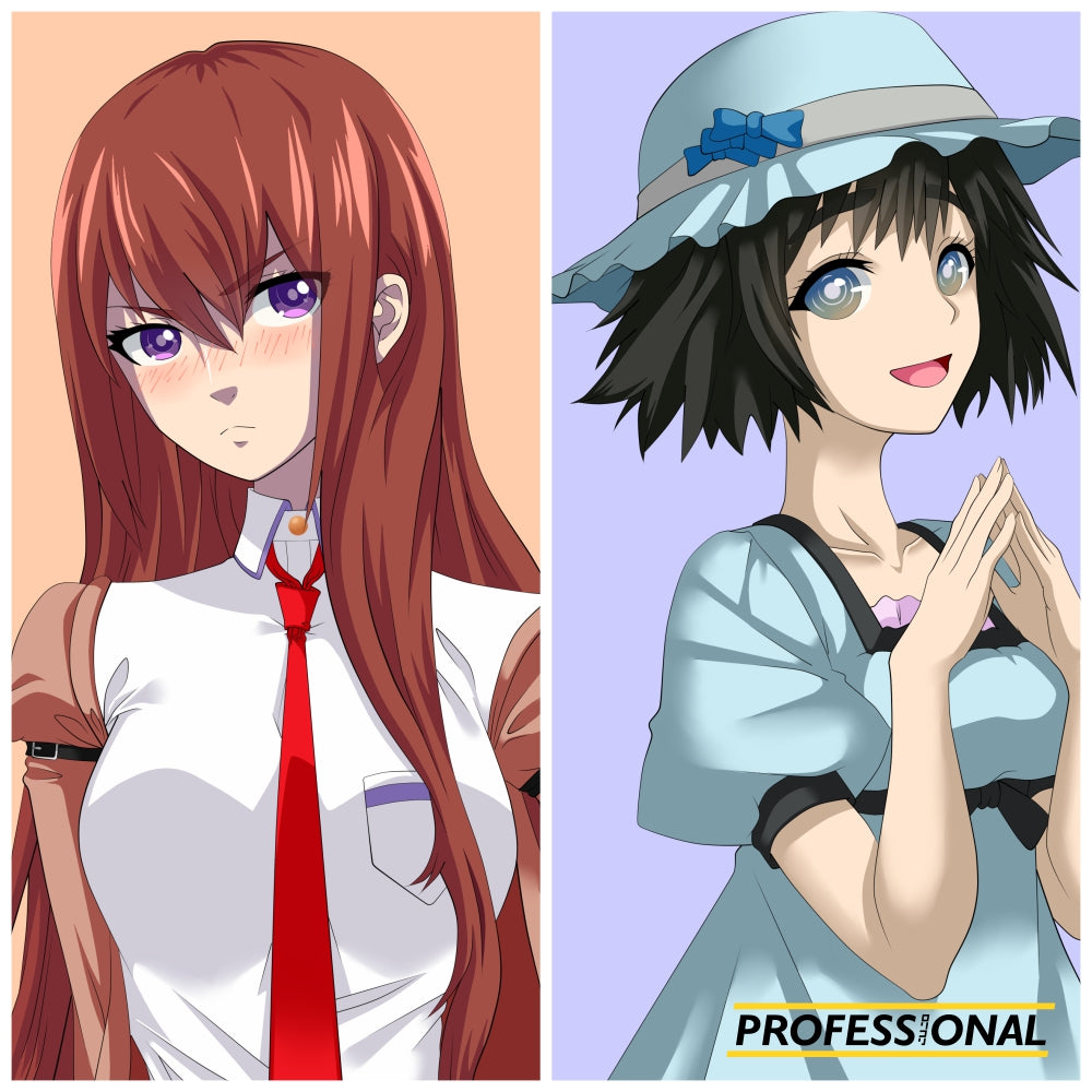 Kurisu & Mayushii - Die cut Sticker